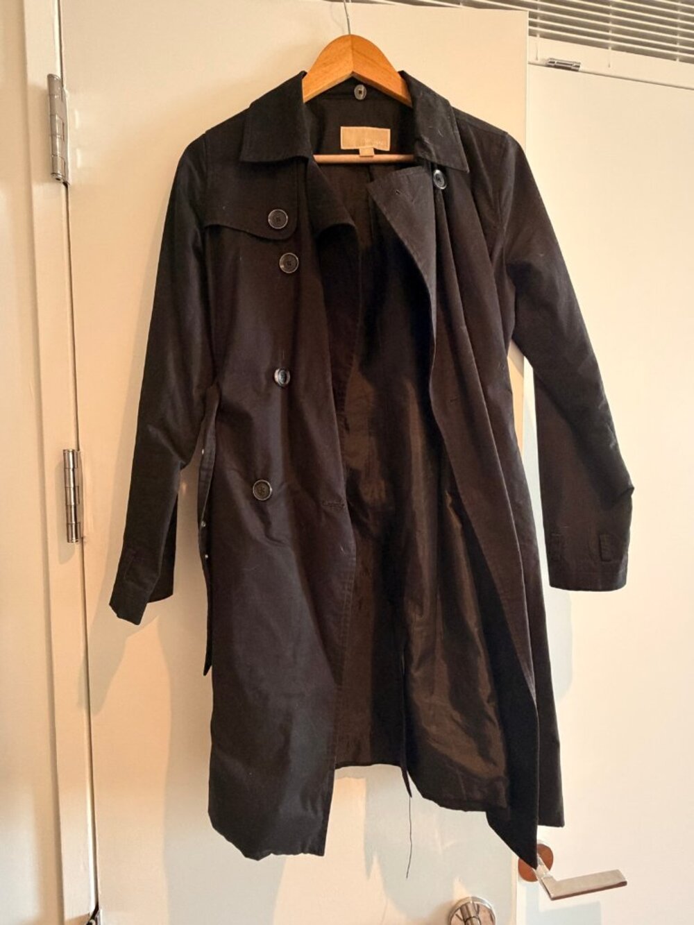 Michael Kors Black Trench Coat
